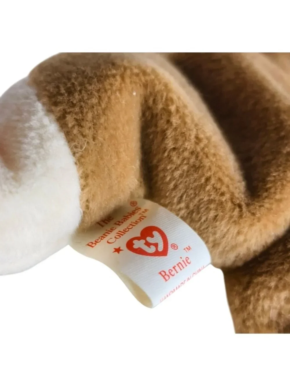 Ty Beanie Babies Bernie The St. Bernard Plush Toy Dog 1996 Retired